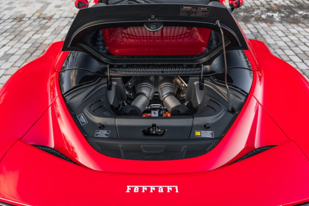 Ferrari 296 GTS Red Engine