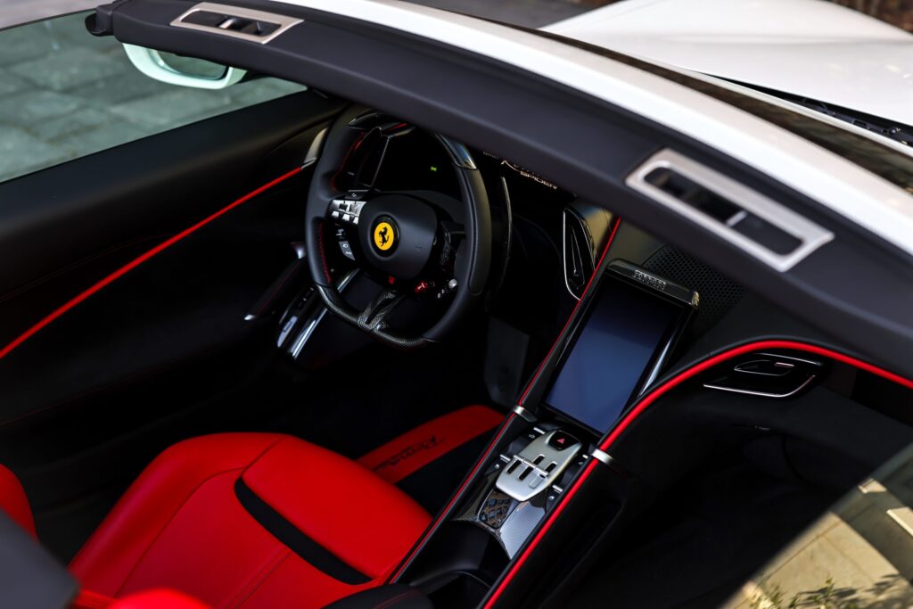 Ferrari Roma Spider Front Interior